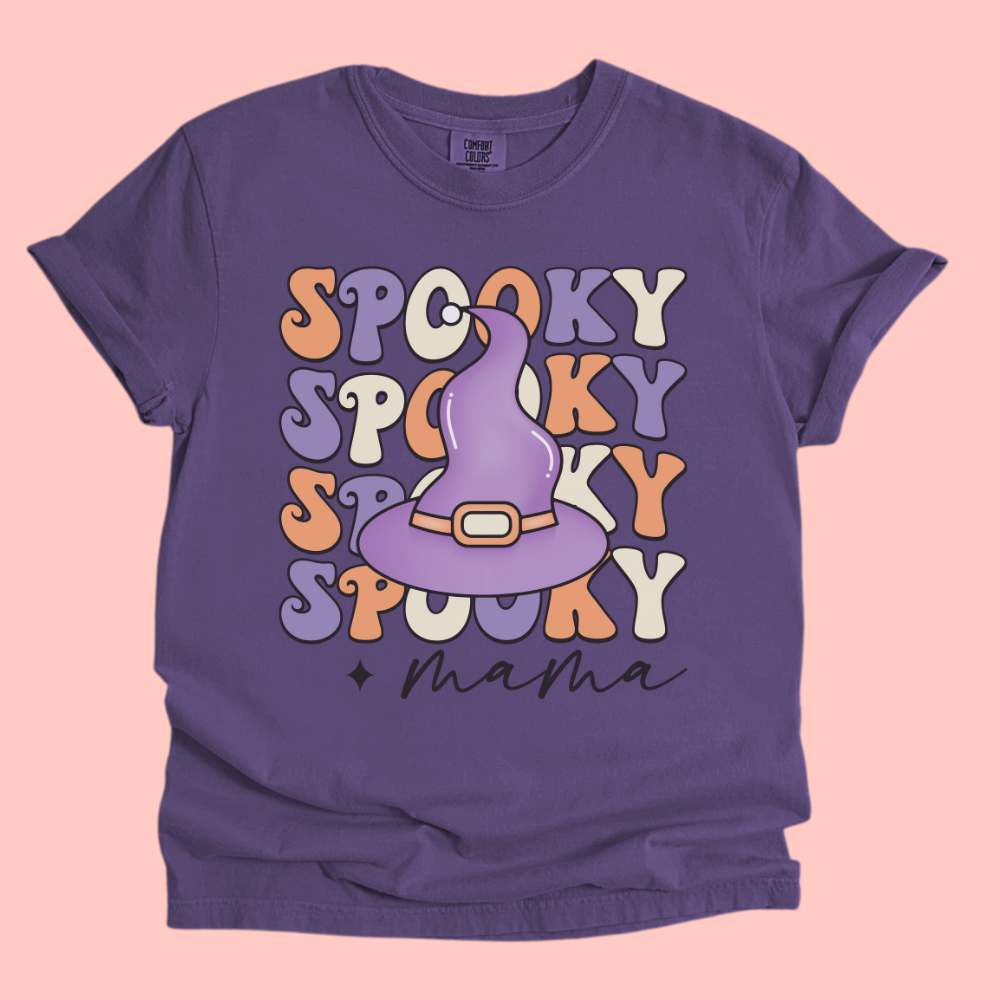 SPOOKY MAMA HALLOWEEN T-SHIRT