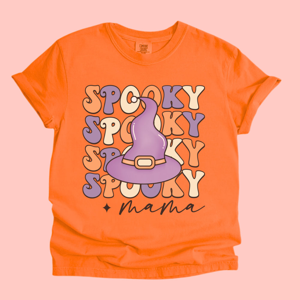 SPOOKY MAMA HALLOWEEN T-SHIRT