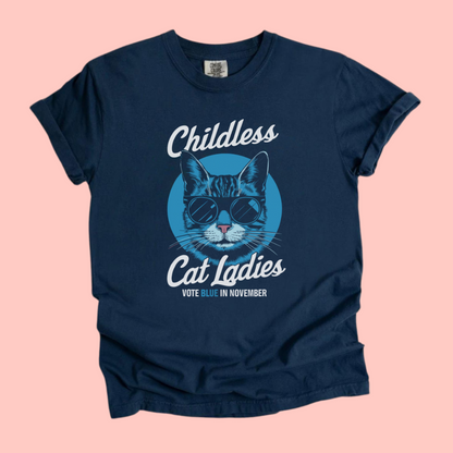 CHILDLESS CAT LADIES VOTE BLUE