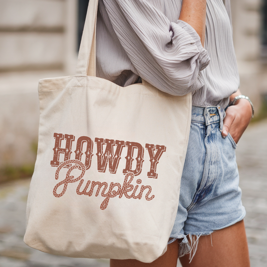 Howdy Pumpkin Tote